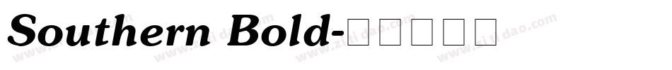 Southern Bold字体转换